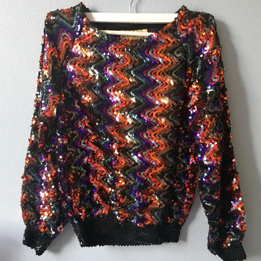 Sequined sweater - Picture 3 of 5